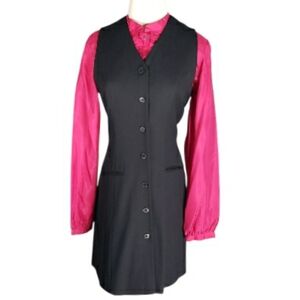 Vintage AKA Eddie Bauer Wool Jumper Shirt Dress Classic 90s Versetile Capsule 6p